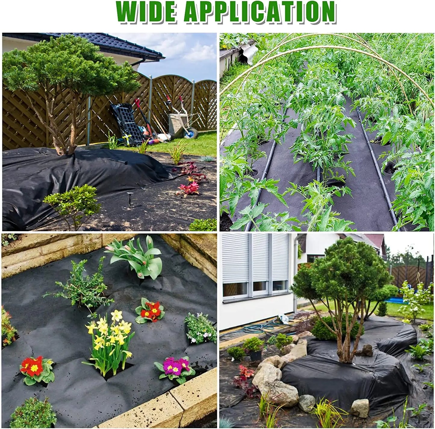 Garden Landscape Fabric Weed Barrier Heavy Duty