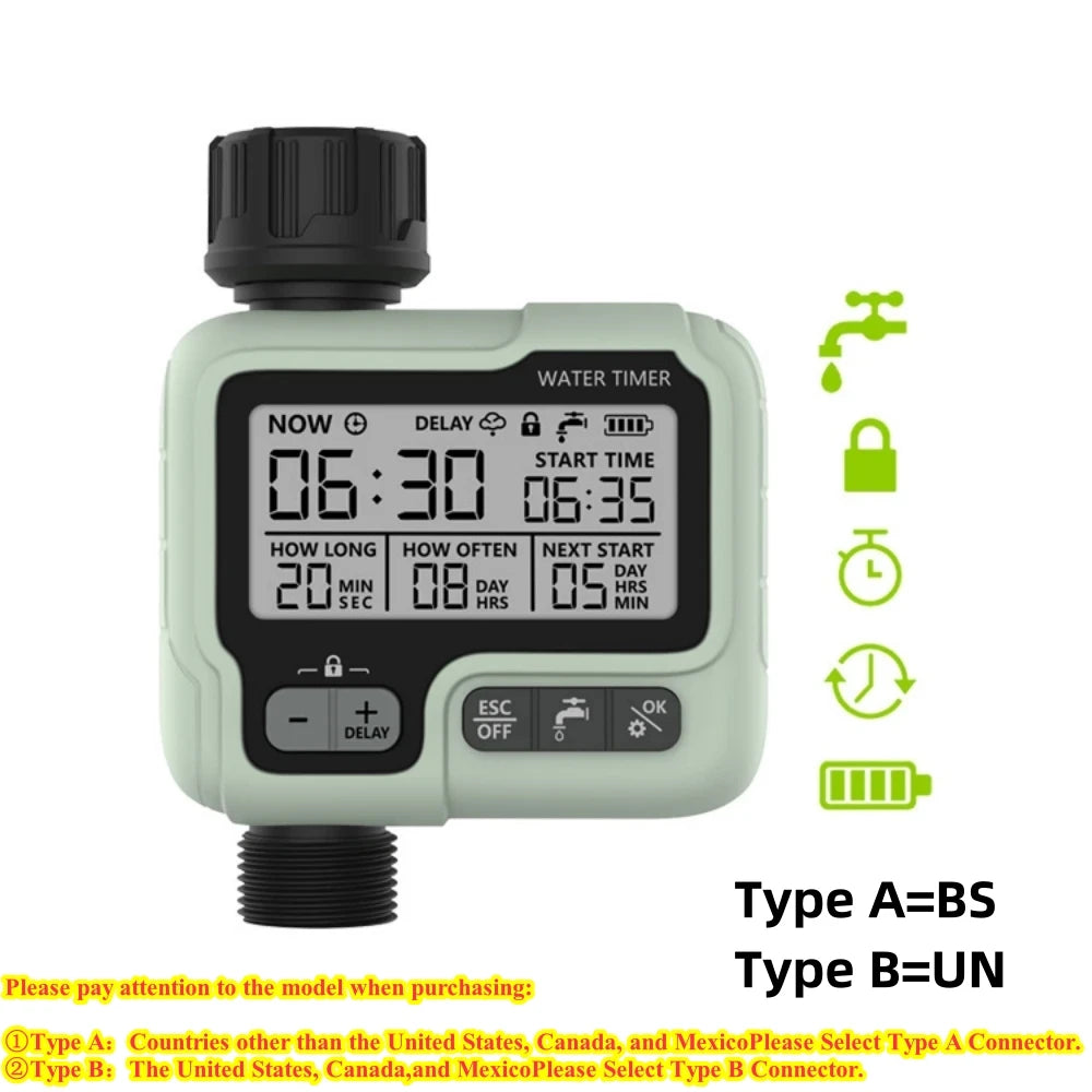 HCT-322 Automatic Water Timer Garden Digital Irrigation Machine Intelligent Sprinkler