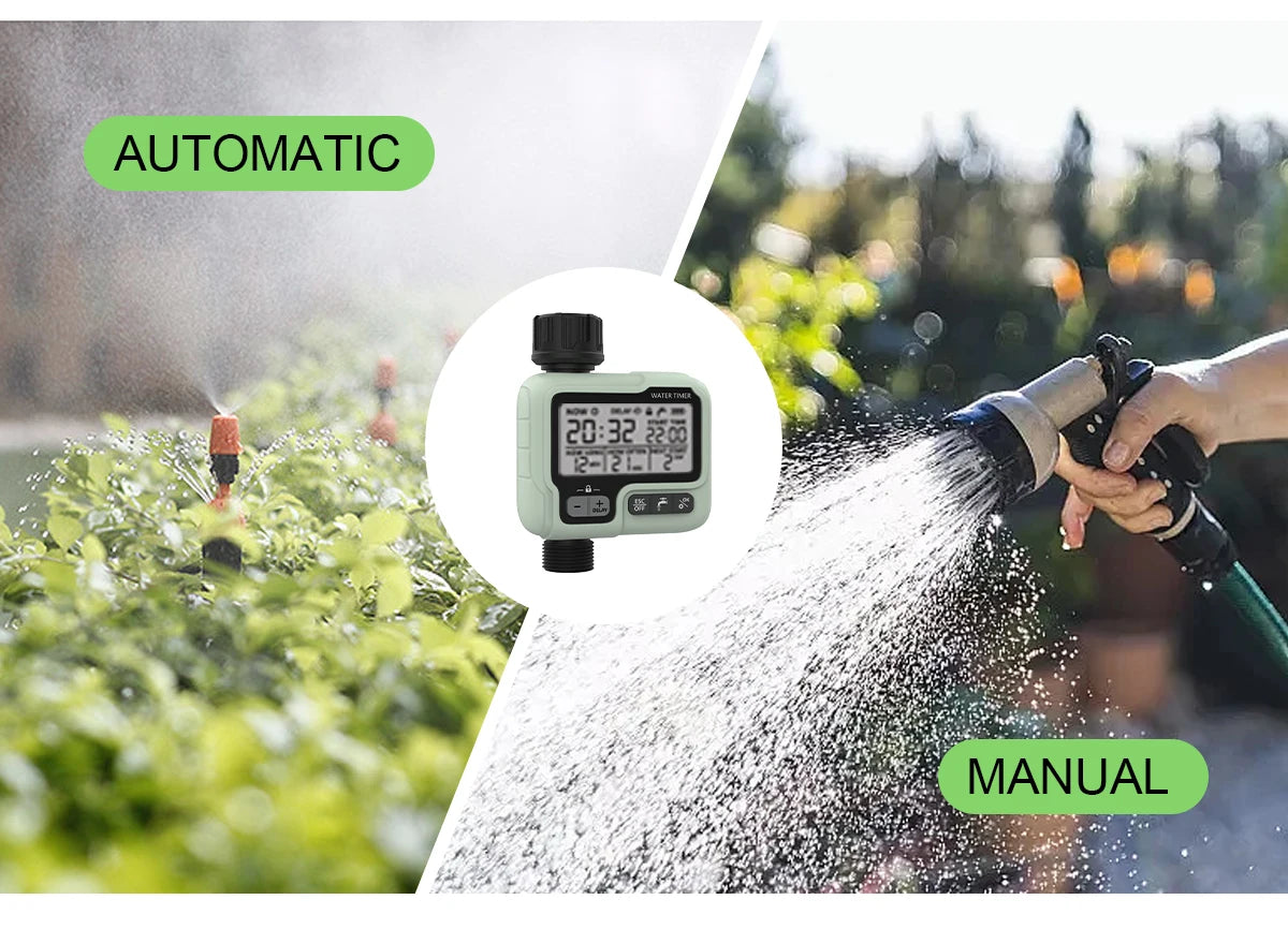 HCT-322 Automatic Water Timer Garden Digital Irrigation Machine Intelligent Sprinkler
