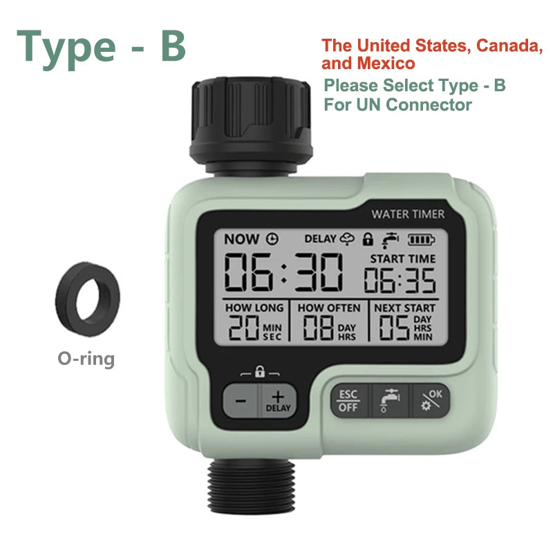 HCT-322 Automatic Water Timer Garden Digital Irrigation Machine Intelligent Sprinkler