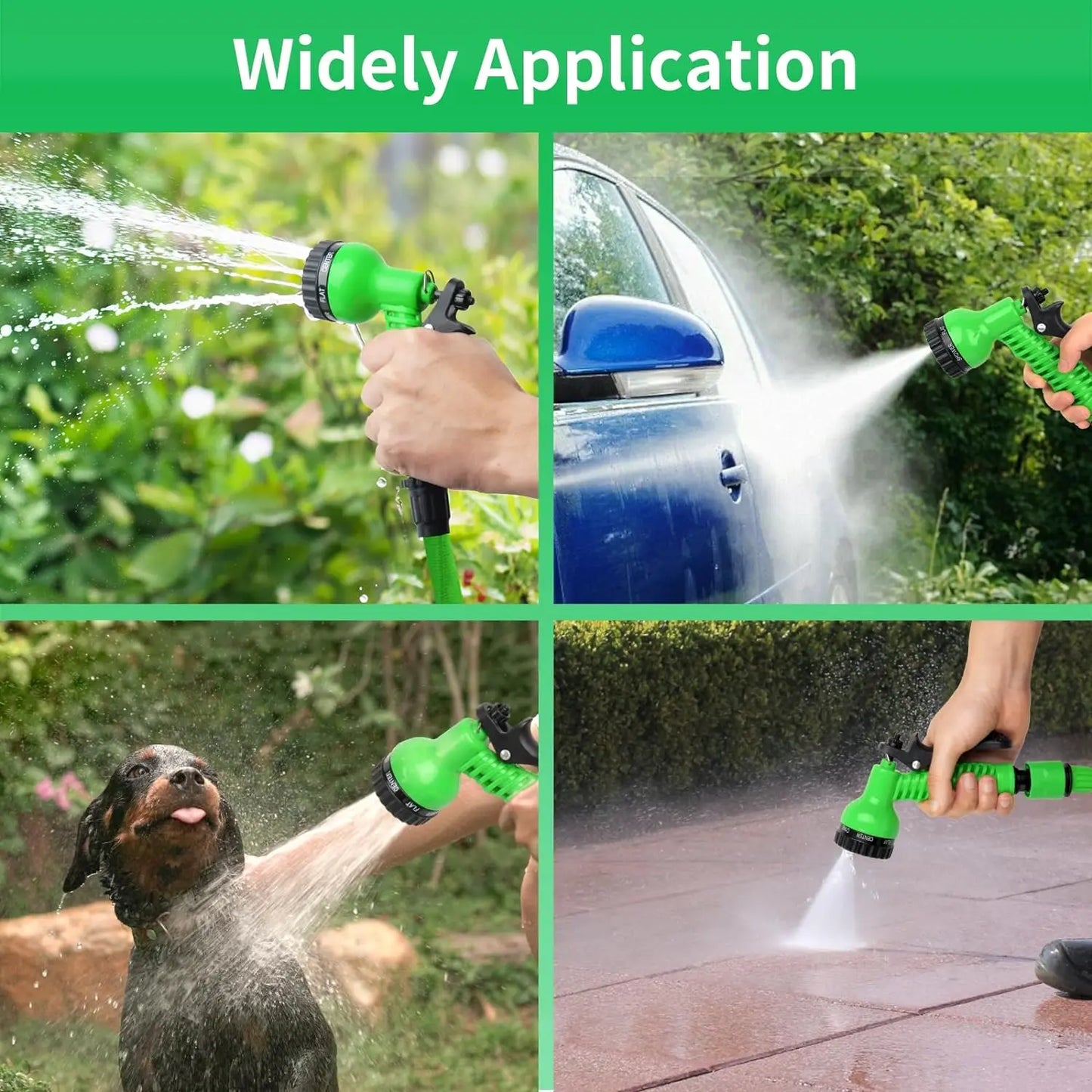 Expandable Magic Hose - High-Pressure Car Wash - 7 Water Spraying Functions