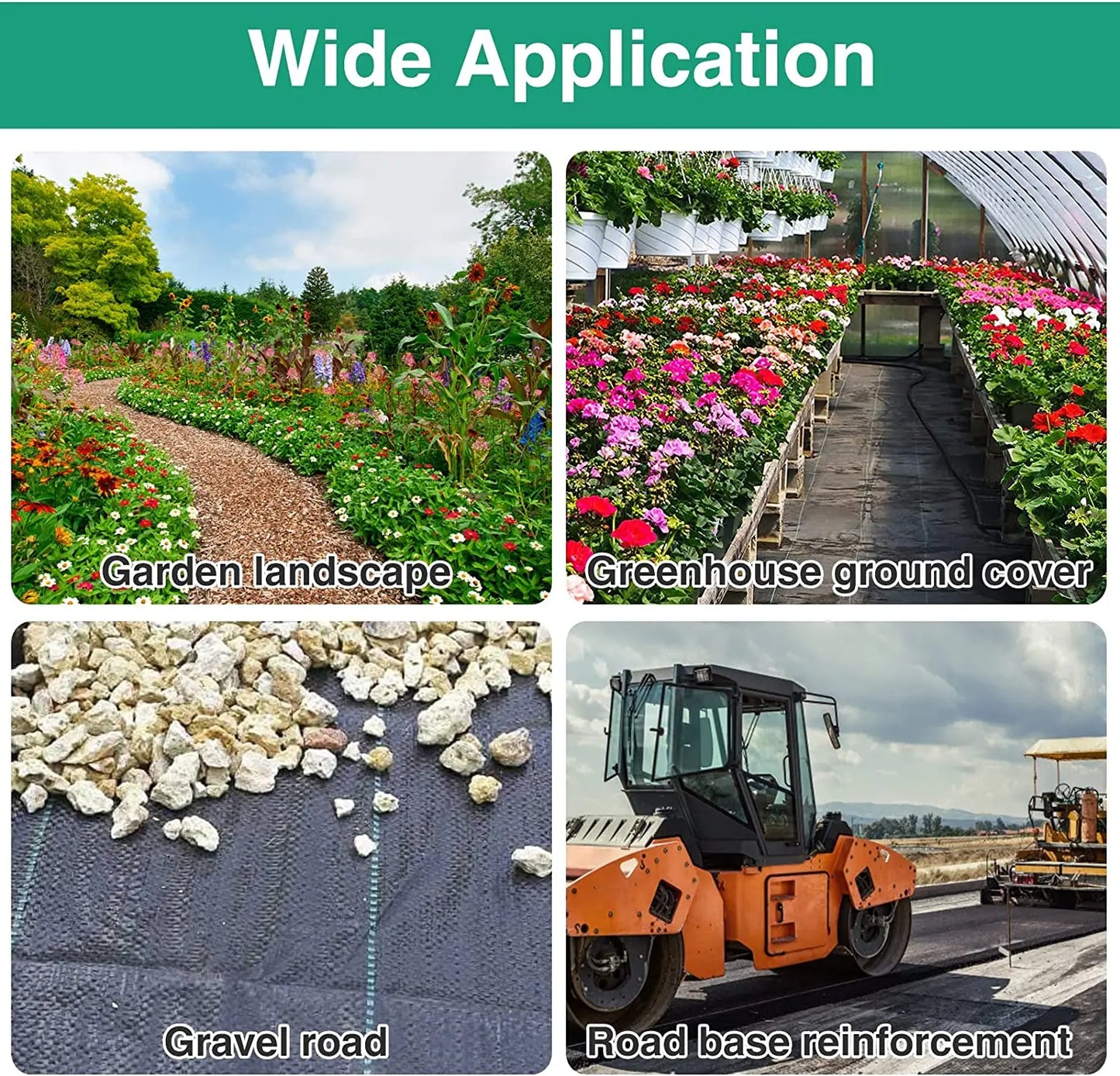 Garden Landscape Fabric Weed Barrier